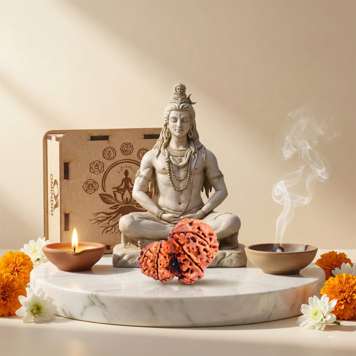 2 Mukhi Certified Rudraksha